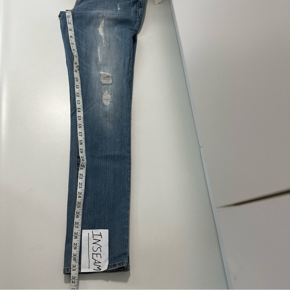 Aeropostale Bayla Skinny Jeans Women's 8 REG Light Wash Low Rise Distres… - Picture 15 of 16